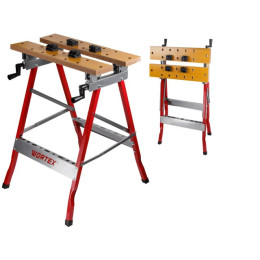 Верстак складной WORTEX WB 1560 в кор.МДФ, 605x640x800 мм, регулировка столешницы