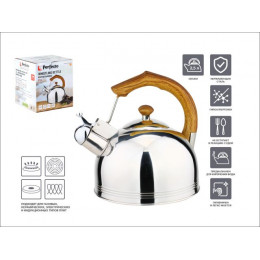 Чайник со свистком, нержавеющая сталь, 2.5 л, Kenyan Sunrise, PERFECTO LINEA