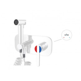 Смеситель для биде (Lt) D35, серия Lotus белый, a-five