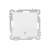 Выключатель проходной 1-клав. (скрытый, винт. зажим) белый, ELITRA, MUTLUSAN