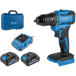 Аккум. дрель-шуруповерт BULL SR 1804 R-series в чем. XLTpro БЕСЩЕТ., Импульс., 18 В, 50 Н*м, 2х2 А*ч