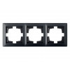 Рамка 3-местная графит, Стиль, Bylectrica