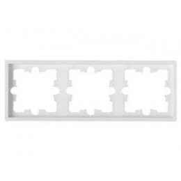 Рамка 3-местная белая, Carre, BYLECTRICA