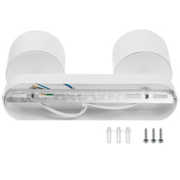 Светильник накладной поворотный/белый 2*GX53 2*15 Вт LEIDEN ELECTRIC