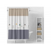 Шторка для ванной (12 колец в комплекте), 180x180 см, Secret, лампы, PERFECTO LINEA