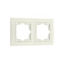 Рамка 2-местная бежевая, Уют, BYLECTRICA