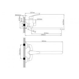 Смеситель для ванны (Lt) D35, серия SHU AV Engineering