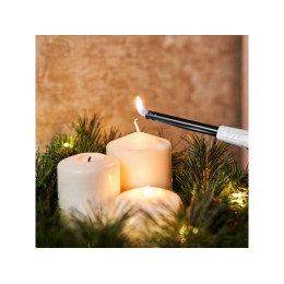 Пьезозажигалка бытовая газовая с классическим пламенем белая СК-306 СОКОЛ