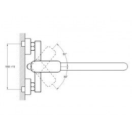 Смеситель для ванны D35-A, серия 380 ECONOCE