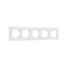Рамка 5-местная белая, Уют, Bylectrica
