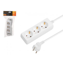 Удлинитель 5м (3 роз., 2,2кВт, с/з, ПВС 3х0,75) Юпитер