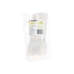 Набор вилок 158 мм биоразлагаемых, из кукурузного крахмала, 6 шт, серия ECO, PERFECTO LINEA
