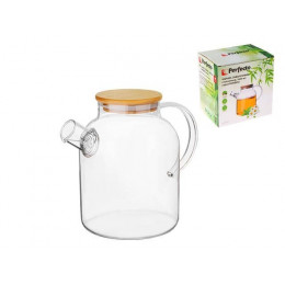 Чайник заварочный, стеклянный, 1600 мл, BAMBOO, PERFECTO LINEA