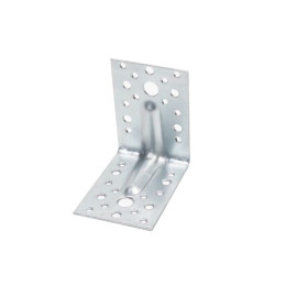 Уголок крепежный усиленный 65х90х90 мм  1.8 мм белый цинк STARFIX