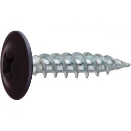 Саморез 4.2х16 мм с прессшайбой, цинк, острый, RAL 8017 (150 шт в пласт. конт.) STARFIX