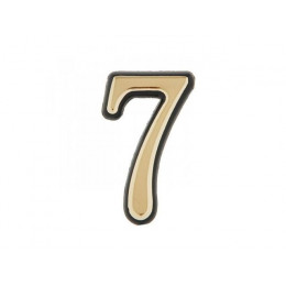 Цифра дверная АЛЛЮР БОЛЬШАЯ пластик "7" золото