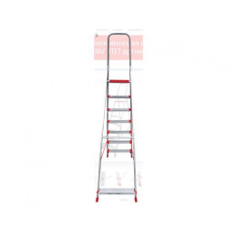 Лестница-стремянка алюм. проф. с широкой ступенью 151 см 7 ступ. 8кг NV3117 Новая Высота