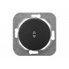 Выключатель 1 клав. проходной (cкрытый, 10А) графит, Прованс, Bylectrica