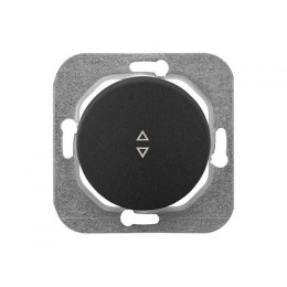 Выключатель 1 клав. проходной (cкрытый, 10А) графит, Прованс, Bylectrica