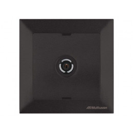 Розетка телевиз. 1-ая (скрытая, с/з, 11dB, переходная) черная, DARIA, MUTLUSAN