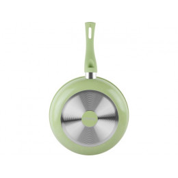 Сковорода ф 22х5.3 см, алюм., антиприг. покр., серия Cook&Fun, зеленая, PERFECTO LINEA
