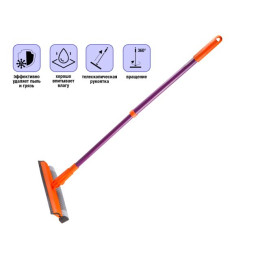 Швабра для мытья окон, губчатая, Быстро-чисто, PERFECTO LINEA