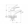 Смеситель для умывальника D40-A, серия 360 ECONOCE