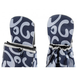 Сумка-тележка хозяйственная на колесах 30 кг, черная, круги, PERFECTO LINEA