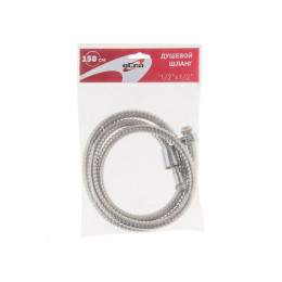 Шланг душевой, SUS/PVC, 1/2" г-г 150 см, хром, eCon