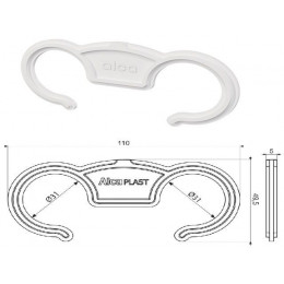 Держатель гибкого соединения (уп.10шт), Alcaplast