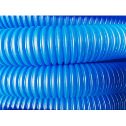 Трубка защитная гофрированная 35/43мм бухта 50м синяя (для 32 трубы)