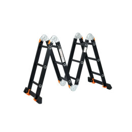 Лестница алюм. многофункц.4х6 ступ.(стрем.-332см,лестн.-690см) 17,0кг BLACK LINE STARTUL (ST9930-06)