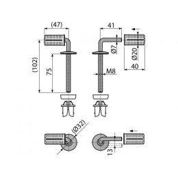 Петли для A601, Alcaplast