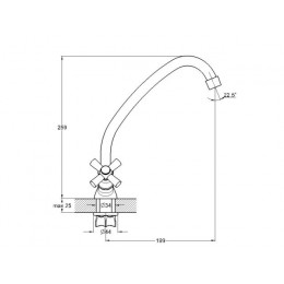 Смеситель для кухни вентильный (тип I), серия 410 ECONOCE