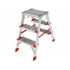 Лестница-стремянка алюм. двухст.67 см 3 ступ. 4,9кг NV 3127 Новая высота