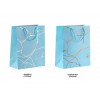 Пакет подарочный с ручками, 32х26х12 см., голубой, серия Amelia, PERFECTO LINEA
