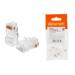 Разъем (джек) компьютерный RJ-45 8P8C CAT 5e (10 шт.) ЮПИТЕР