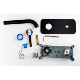 Смеситель для ванны (Lt) D35, серия Lotus черный, a-five