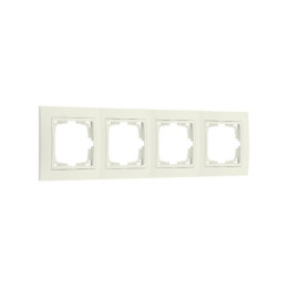 Рамка 4-местная бежевая, Уют, BYLECTRICA