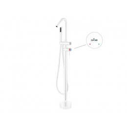 Смеситель для ванны (Lt) D35, серия Lotus белый, a-five