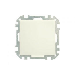 Розетка 1-ая (скрытая, с/з, с крышкой, з/ш) бежевая, Стиль, BYLECTRICA