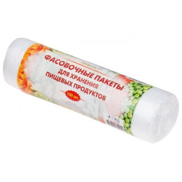 Пакеты фасовочные для хранения пищевых продуктов, 100 шт, в рулоне, РОМАШКА