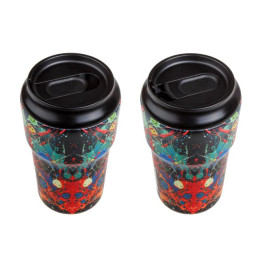 Термокружка, 450 мл, нержавеющая сталь, fun splash, серия 3D, PERFECTO LINEA