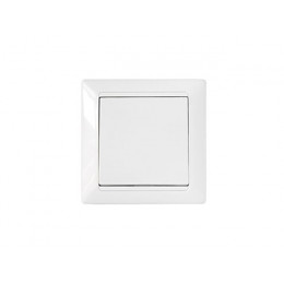 Выключатель 1 клав. (cкрытый, 10А, брызг. защ.) белый, Стиль, Bylectrica