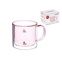 Кружка стеклянная с двойными стенками, 280 мл, ванильное небо, серия ENCANTO, PERFECTO LINEA