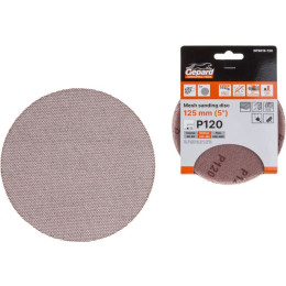 Шлифлист 125мм круг Р120 сетка, самосцепл. 5шт. GEPARD (GP5019-120)
