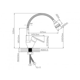Смеситель для кухни D35, серия 680 ECONOCE