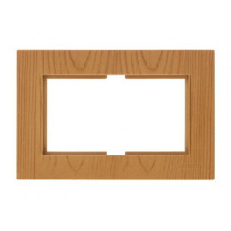 Рамка для 2-ой розетки дуб, RITA, MUTLUSAN