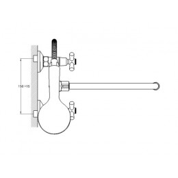 Смеситель для ванны вентильный (тип I), серия 420 ECONOCE