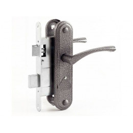 Замок врезной Омега ЗВ9.2-01 (серебро)